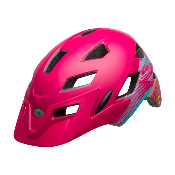 Bell Sidetrack Child Matte Berry Gnarly - Casco Ciclismo