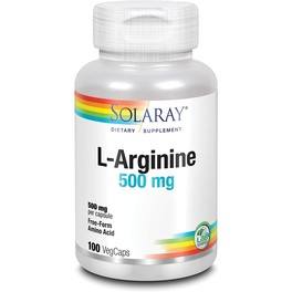 Solaray L Arginine 500 Mg 100 Capsulas