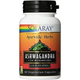 Solaray Ashwagandha 470 mg 60 cápsulas vegetais-solaray