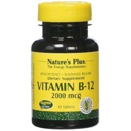 Natures Plus Vitamina B12 2000 Mcg 60 Comp