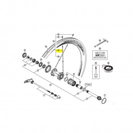 Shimano Raggio Posteriore Destro 9000/rs81 C50 294 mm