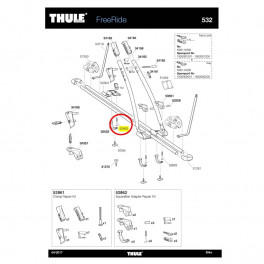 Thule Tornillo T M6 X 605mm Freeride532