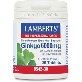 Lamberts Ginkgo Biloba 6000 mg 60 Comprimés