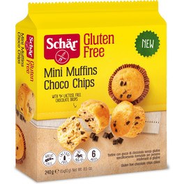 Dr. Schar Mini Muffins Choco Chips (6x40 Gr )  - Sin Gluten