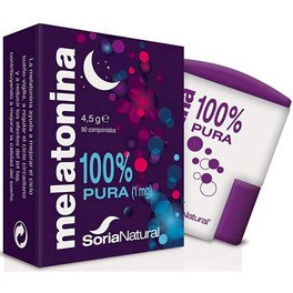 Soria Natural Melatonina 100 % Pura 1 mg 90 Comp