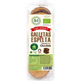 Solnatural Galletas Marias Bañadas Chocolate Bio 170 G