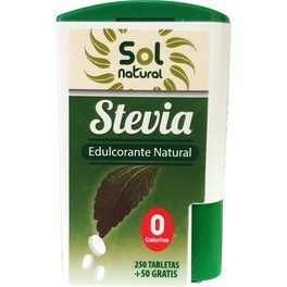 Solnatural Stevia En Tabletas 300 Tab.
