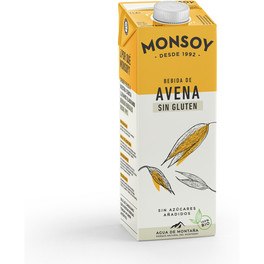 Monsoy Bebida De Avena Sin Gluten Bio 1 L