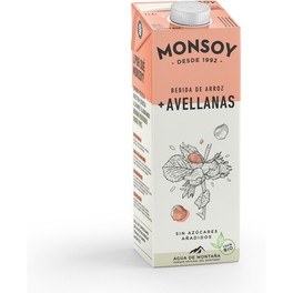 Bebida Orgânica de Arroz Monsoy Com Avelãs 1 L