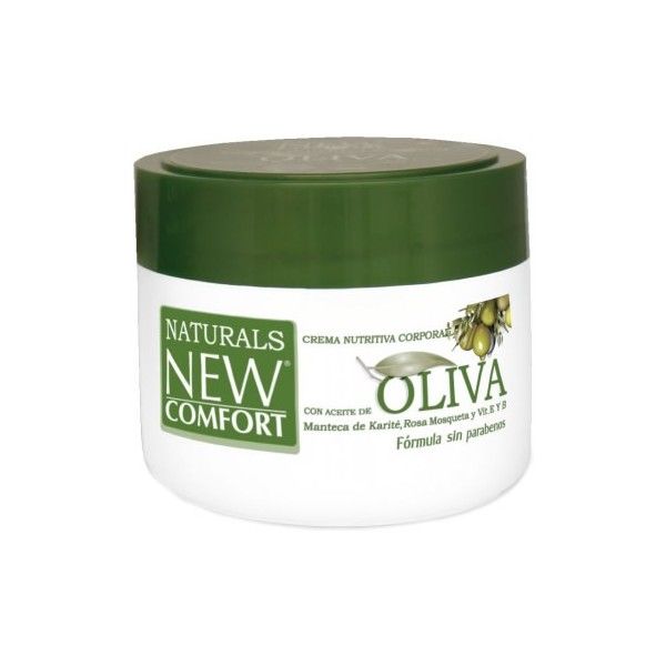 Physiorelax New Comfort - Crema Nutritiva Corporal con Aceite de Oliva 200 ml