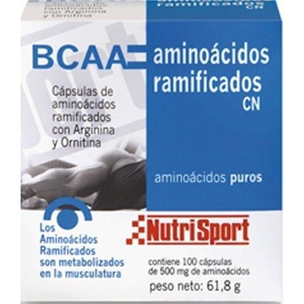 Nutrisport Aminoácidos Ramificados CN (BCAA) 500 mg x 100 caps