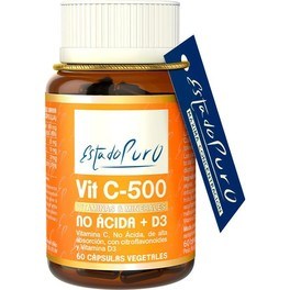 Tongil Pure State Vit C-500 Não Ácido (Ester-C) 500 mg + Vitamina D3 60 caps