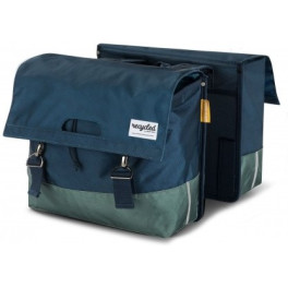 Recycled Double Bicycle Bag 40L - Blue Green