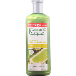 Naturaleza Y Vida Sensitive Shampoo für fettiges Haar 300+100 ml Unisex