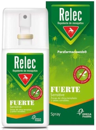 Relec Spray Fuerte Sensitive - Repelente de Mosquitos 75 ml Relec Spray Fuerte Sensitive - Repelente de Mosquitos 75 ml