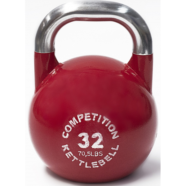 Ruster Color Competition Kettlebell 32 Kg Rojo