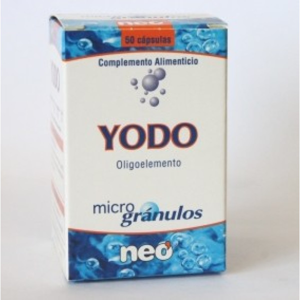 Neo - Jodiumspoorelement in microgranulaat - 50 Capsules - Voedingssupplement voor een gezonde huid en een goede hormonale gezondheid