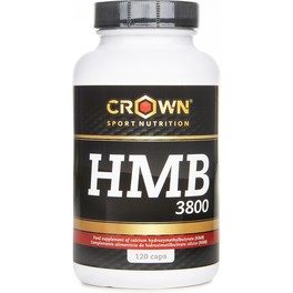 Crown Sport Nutrition HMB 3800/950 mg 120 caps, ración científica de HMB por toma