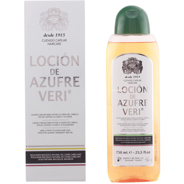 Azufre Veri Locion Anti-caída 750 Ml Unisex