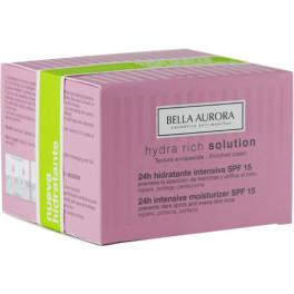 Bella Aurora Hydra Rich Creme Hidratante Intensivo Antimanchas Spf15 50ml Mulher