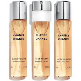Chanel Chance Eau de Toilette Vaporizador Twist & Spray 3 Refills X 20 Ml Mujer