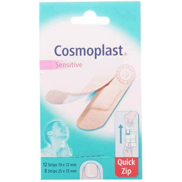 Cosmoplast verband Sensitive Quick-zip 20 stuks unisex