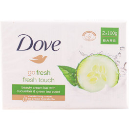 Dove Go Fresh Jabon Crema Pepino & Te Verde Lote 2 X 100 Gr Unisex