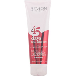 Revlon 45 Days 2in1 Shampoo & Conditioner For Brave Reds 275 Ml Unisex