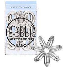 Invisibobble Nano Crystal Clear Hair Rings 3 Uds Unisex