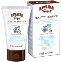 Hawaiian Sensitive Skin Face sun Lotion Spf50 60 Ml Unisex