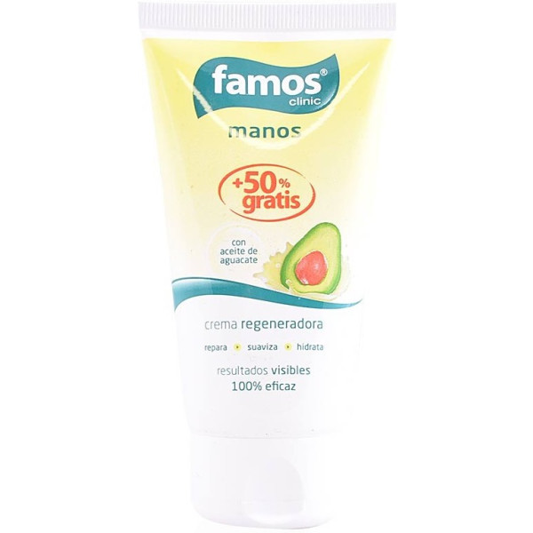 Famos Crema Manos Regeneradora Aceite De Aguacate 75 Ml Unisex