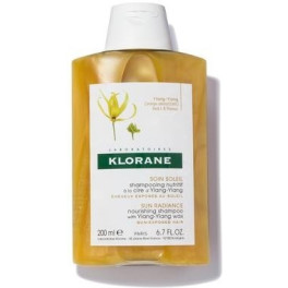 Klorane Sun Radiance Nourishing Shampoo With Ylang-ylang Wax 200 Ml Unisex