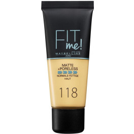 Maybelline Fit Me Matte+poreless Foundation 118-nude Mujer