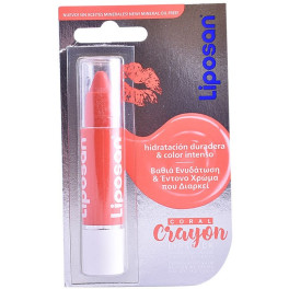 Liposan Crayon Hidratación & Color Intenso Hot Coral 3 Gr Mujer
