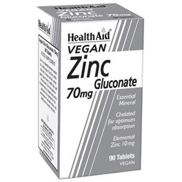 Health Aid Gluconato De Zinc 90 Tabs