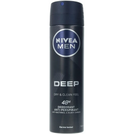 Nivea Men Desodorante Preto Profundo Carbono Vaporizador 150 ml Masculino