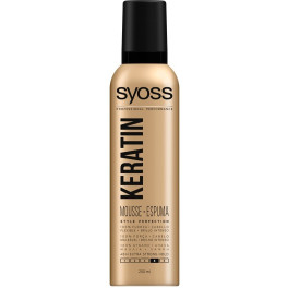 Syoss Keratin Mousse Flexible Y Brillo 250 Ml Mujer