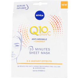 Nivea Q10+ Vitamina C Máscara Facial Antirrugas+Energizante Mulher
