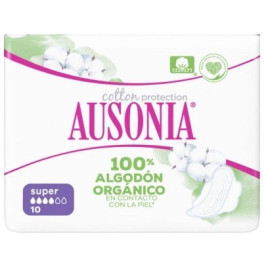 Ausonia Organic Compresas Super Alas 10 Uds Mujer