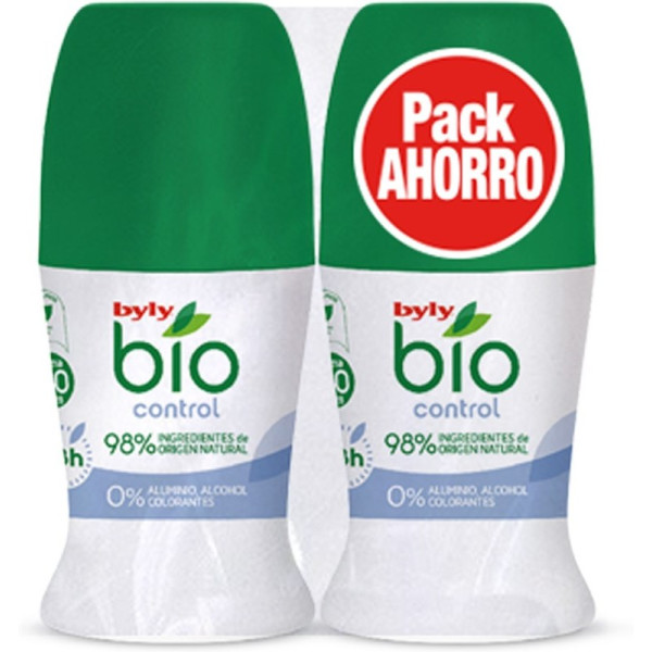 Byly Bio Natural 0% Control Deodorant Roll-on Lote 2 Piezas Unisex