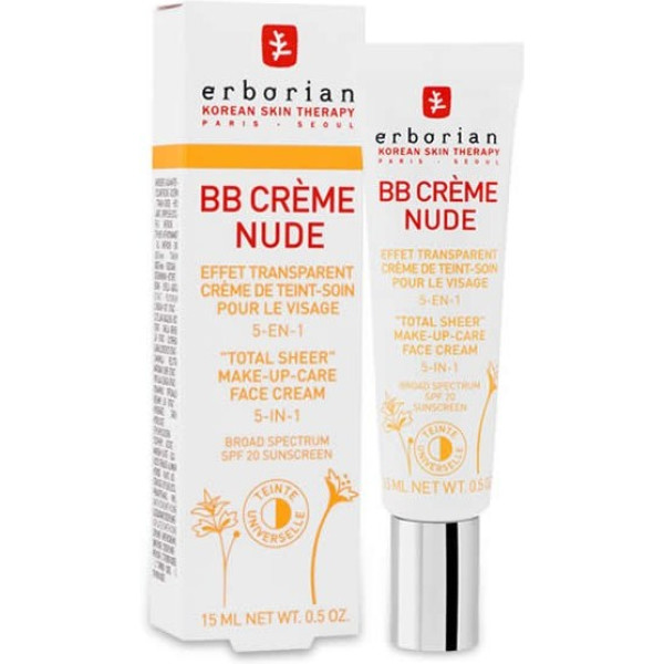Erborian Bb Cream Total Sheer Make Up Care 5 In 1 15ml