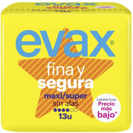 Evax Fina&segura Compresas Maxi 13 Uds Mujer