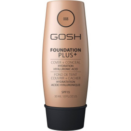 Gosh Foundation Plus+ Cover&conceal Spf15 008-golden 30 Ml Mujer