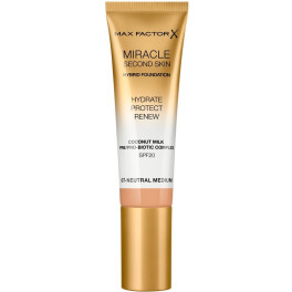 Max Factor Miracle Touch Second Skin Found.spf20 7-neutral Medium 30 M Mujer