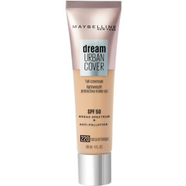 Maybelline Dream Urban Cover Full Coverage Spf50 220-natural Beige 30 Mujer