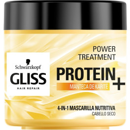 Schwarzkopf Gliss Protein+ Mascarilla Nutrición Cabello Seco 400 Ml Mujer