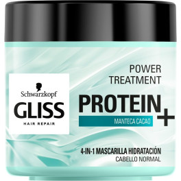 Schwarzkopf Gliss Protein+ Mascarilla Hidratación Cabello Normal 400 Ml Mujer