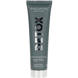 Mádara Organic Skincare Detox Ultra Purifying Mud Mask 60 Ml Unisex