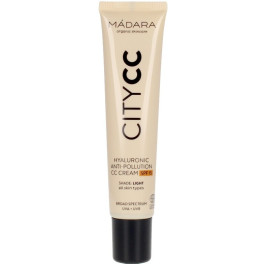 Madara Organic Skincare Citycc Hyaluronic Crème Cc Anti-pollution Spf15 Légère 40 Ml Unisexe