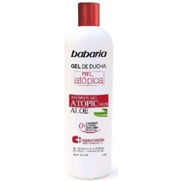 Babaria Atopic Skin Aloe Vera Gel de banho 0% 600 ml unissex